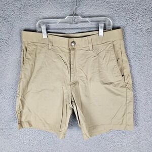 Fabletics Chino Shorts Men 33 Beige High Side Anti-Wrinkle SO2355574